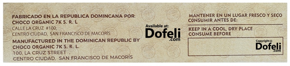 Dominican Republic Choco 7K chocolate for drinks, packed in ten pure, traditional-style cocoa tablets.